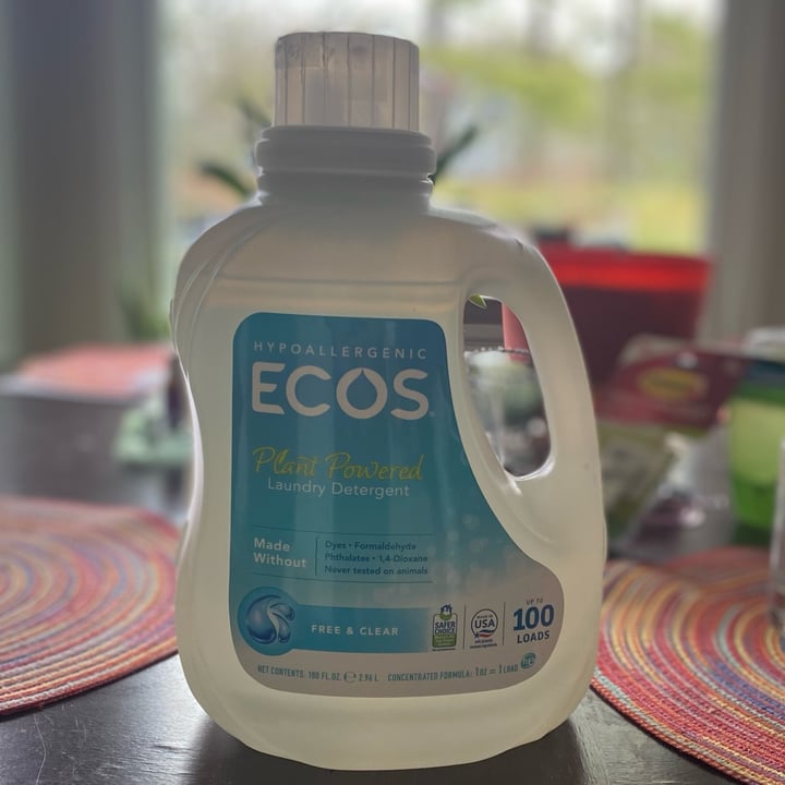 photo of Ecos Free And Clear Hypoallergenic Laundry Detergent shared by @kristyahimsa on  30 May 2022 - review