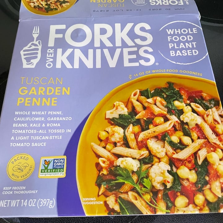photo of Forks Over Knives Tuscan penne pasta shared by @slanderson34me on  17 May 2022 - review
