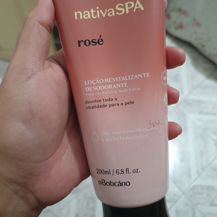 review photo of O Boticário Loção revitalizante desodorante rosé shared by @djoaninha on 31 Jul 2021 - review