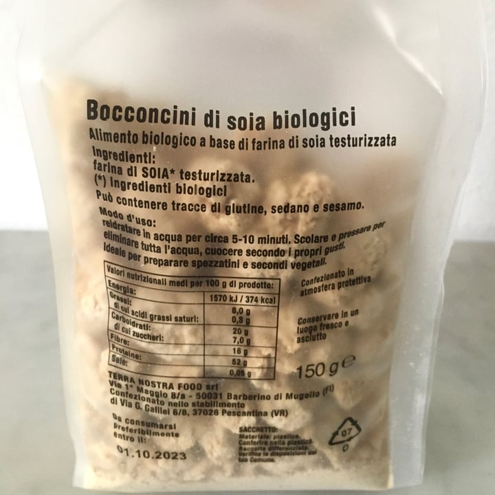 photo of Fatti per bene terranostra vegan Bocconcini di soia shared by @elivegggie on  30 Oct 2022 - review