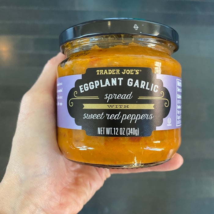 Eggplant Garlic Spread with Sweet Peppers