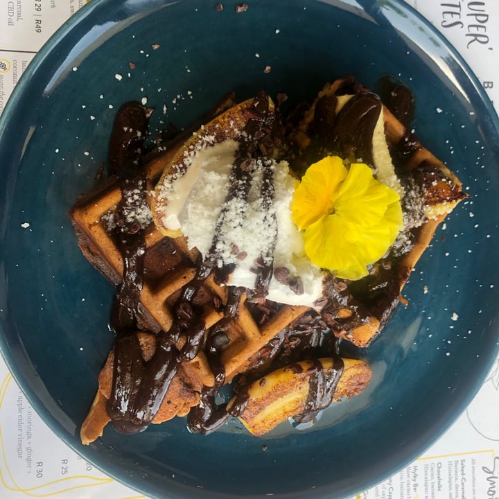 photo of Lexi's Healthy Eatery Choc chip Waffles shared by @dominickara on  26 Sep 2020 - review