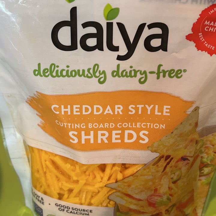 photo of Daiya Cheddar Style Shreds shared by @jtopian89 on  24 Apr 2022 - review