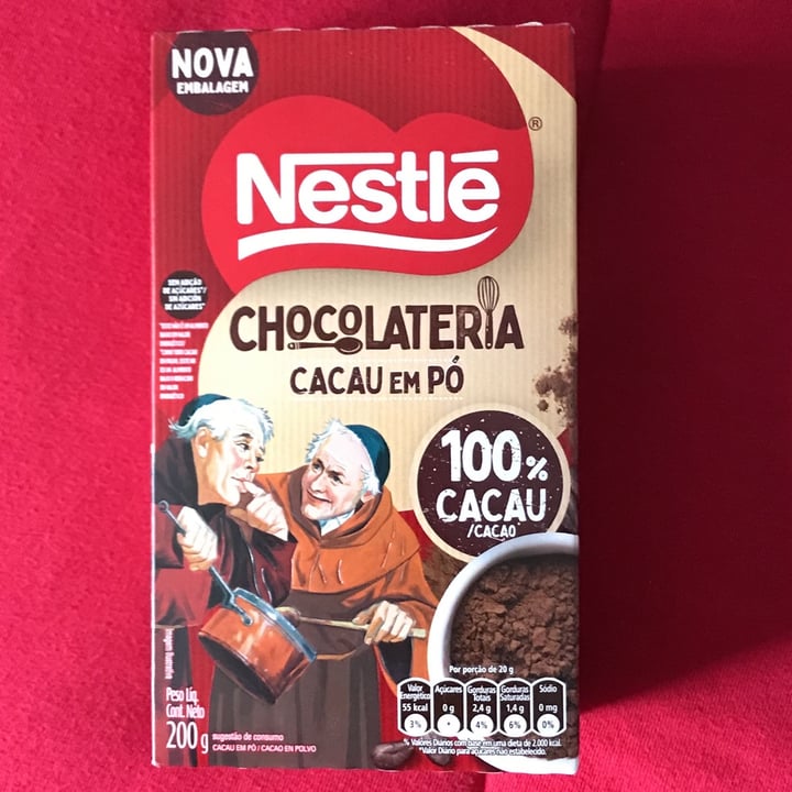 photo of Nestlé 100% cacau em pó shared by @mribas on  22 Sep 2022 - review