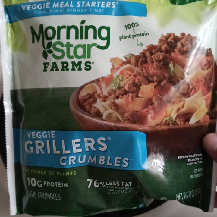 photo of MorningStar Farms veggie grillers crumbles shared by @bekindalways751 on  04 Aug 2022 - review