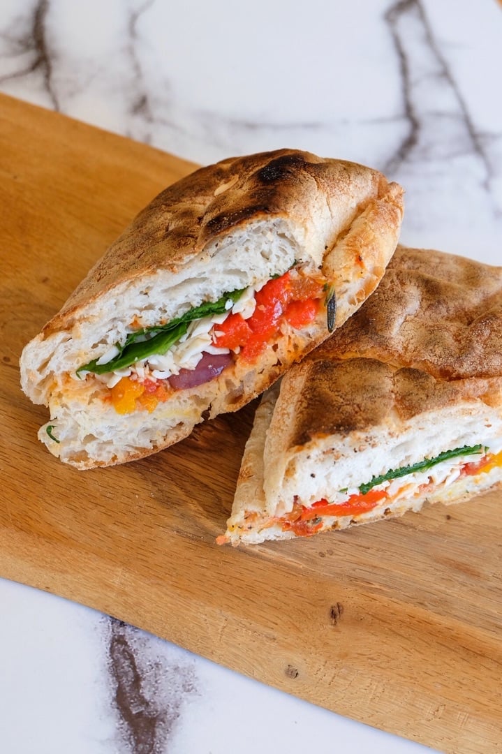 photo of Seattle Coffee Company Mediterranean Veg and Mozzarella Sandwich shared by @leozetteroode on  13 Feb 2020 - review