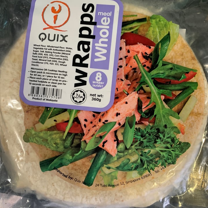 photo of Quix Wholemeal Wraps shared by @taritakaur on  07 Feb 2022 - review