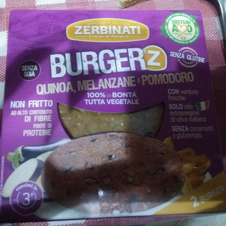 photo of Zerbinati Burger Quinoa, Melanzane e Pomodoro shared by @1simplyme1 on  31 Oct 2021 - review