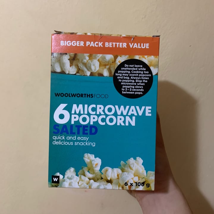 photo of Woolworths Food Microwave Popcorn (Salted) shared by @lulupooh on  04 May 2021 - review