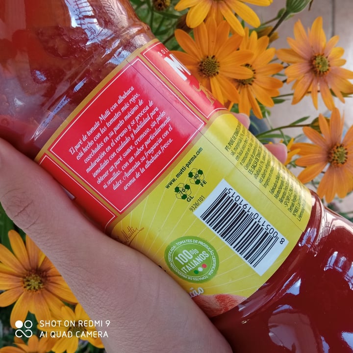 photo of Mutti Passata Puré De Tomates Con Albahaca shared by @renataissidora on  21 Oct 2021 - review