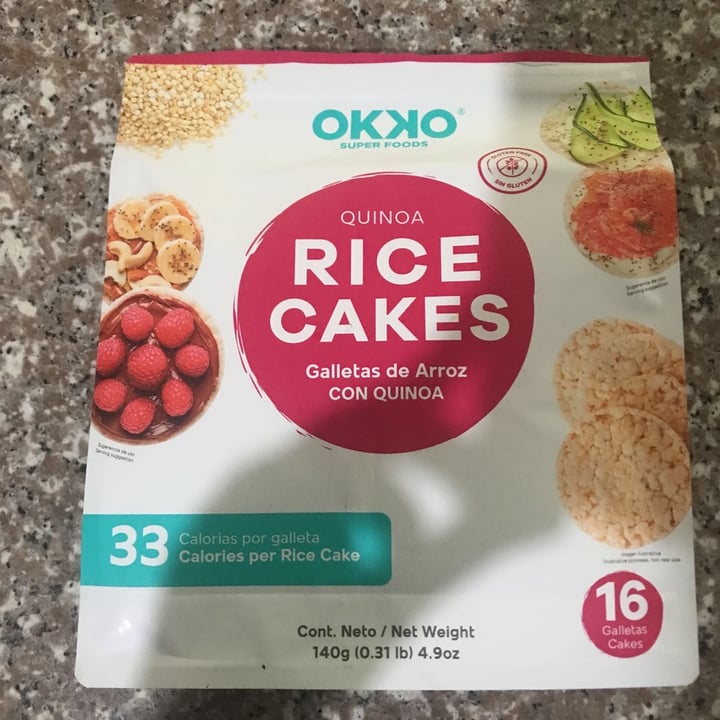 photo of Okko Super Foods Galletas de Arroz con quinoa shared by @bedid on  15 Jul 2021 - review