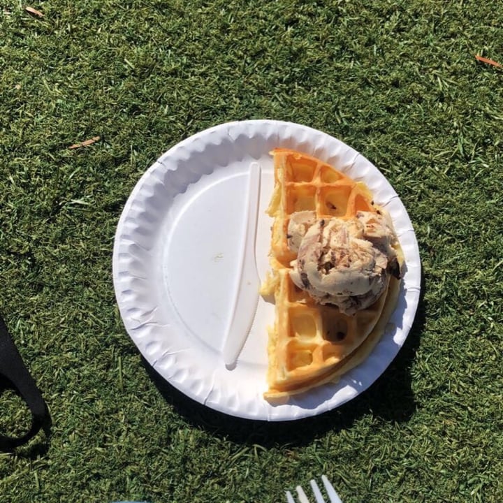 photo of Kristen's Kick-Ass Ice Cream - Noordhoek Farm Village Vegan Waffle With Vegan Peanut Butter Cup Icecream shared by @hannahaltmann on  06 Sep 2020 - review