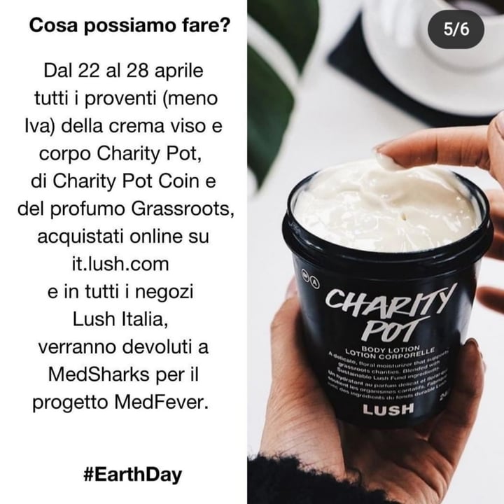 photo of LUSH Fresh Handmade Cosmetics Charity Pot Coin Naked Body Lotion shared by @thekindseed on  22 Apr 2021 - review