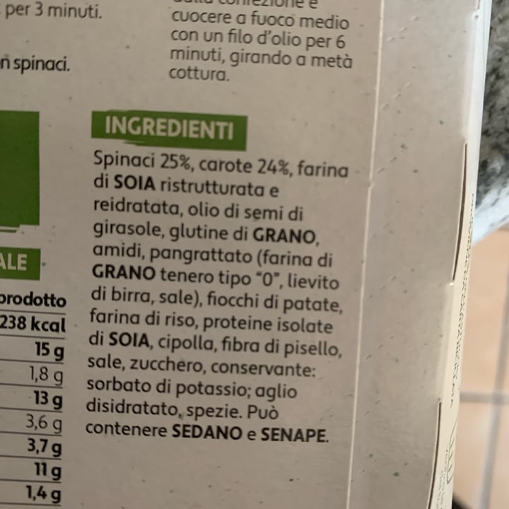 review photo of Kioene Mini Burger Vegetale Agli Spinaci shared by @fabi23 on 14 Mar 2022 - review