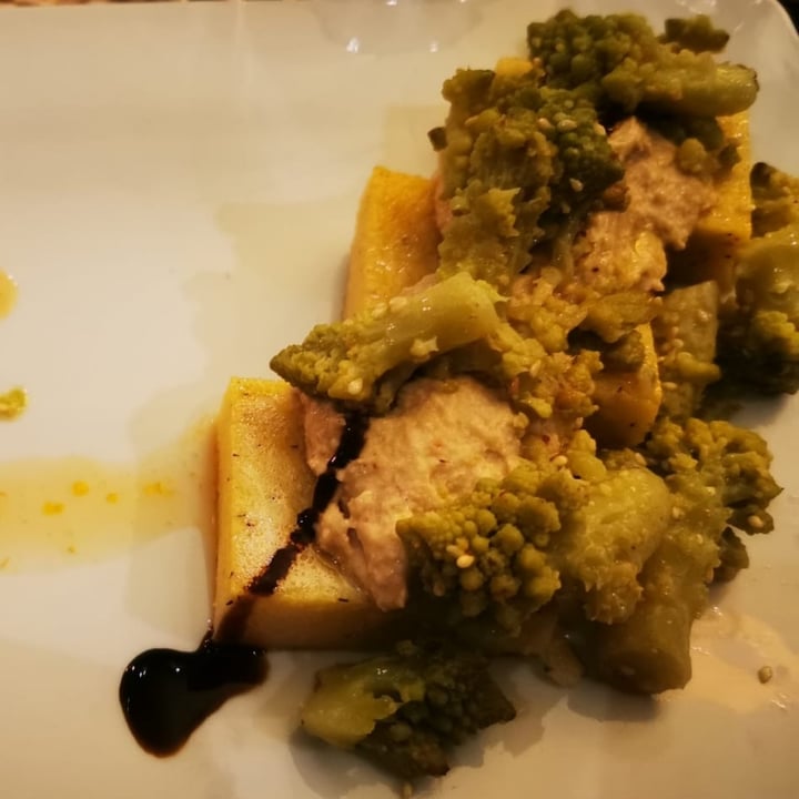review photo of Panghea Ristorante Polenta Con Crema Di Nocciole E Mandorle E Broccolo Romanesco shared by @davidepav on 15 Dec 2021 - review