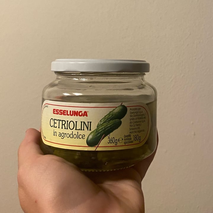 photo of Esselunga Cetriolini  In Agrodolce shared by @sarasenzaglutine on  23 Sep 2022 - review