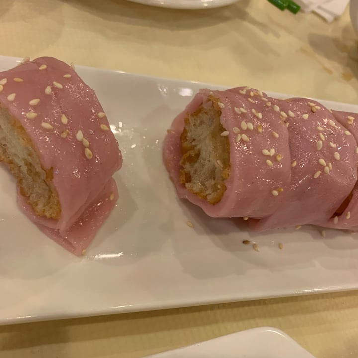 photo of Po Kong Vegetarian Restaurant red rice sheet roll with chinese donut shared by @vjaymama on  30 Sep 2022 - review