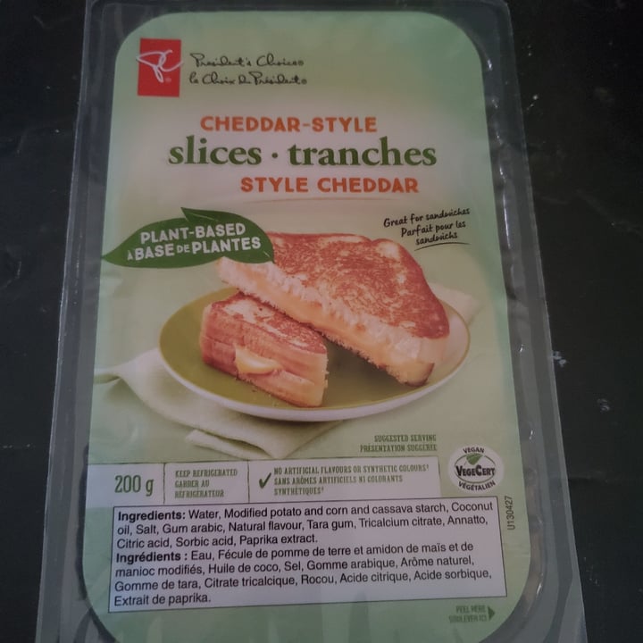 review photo of President's Choice cheddar-style slices shared by @sdunn on 27 Jun 2021 - review