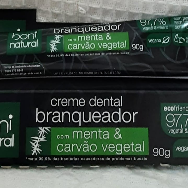 review photo of Boni natural Creme dental branqueador com menta e carvão vegetal shared by @178401 on 10 May 2022 - review