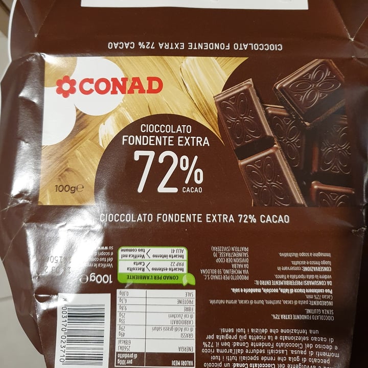 photo of Conad Cioccolato Fondente 72% shared by @lucallll on  09 Dec 2022 - review
