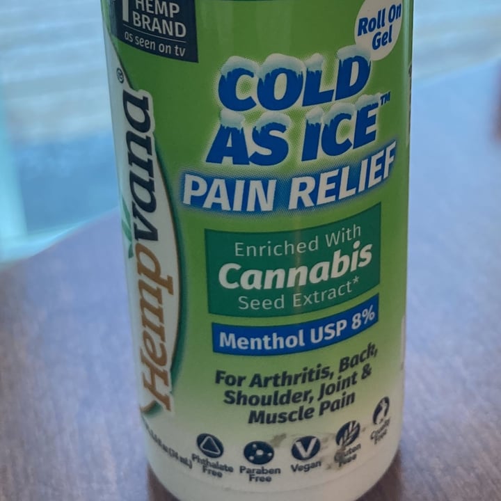 review photo of Hempvana Cold As Ice Pain Relief Roll On Gel shared by @veganosaventureros on 06 Feb 2022 - review