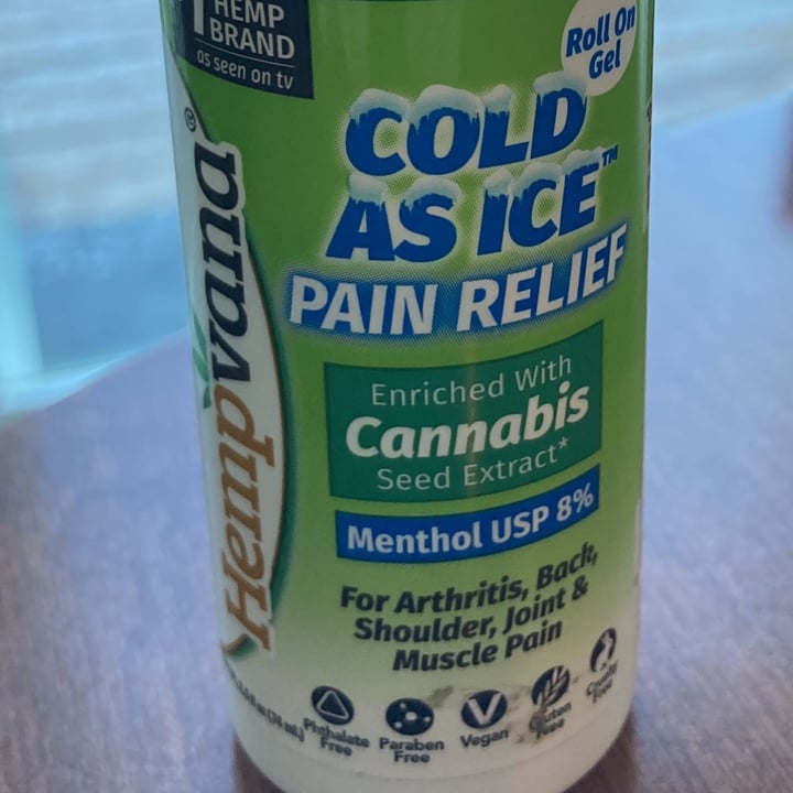 photo of Hempvana Cold As Ice Pain Relief Roll On Gel shared by @veganosaventureros on  06 Feb 2022 - review