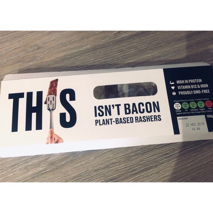 review photo of THIS This isn't Bacon Plant-Based Rashers shared by @sophieveena on 01 Apr 2020 - review