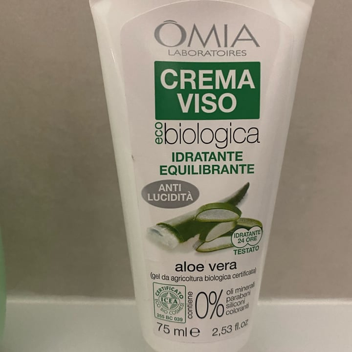 photo of Omia Laboratoires Crema Viso Idratante Equilibrante aloe vera shared by @giusu on  21 Mar 2022 - review