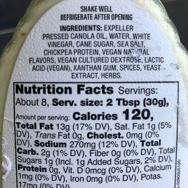 photo of Daiya Homestyle Ranch Dressing shared by @m1tch9i on  26 May 2022 - review