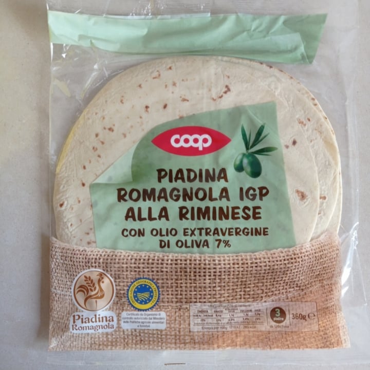 photo of Origine Coop piadina shared by @sararafanelli on  31 Oct 2022 - review