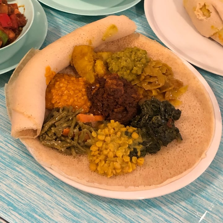 photo of Habesha Restaurant Mix Plate Veg shared by @giuliams on  21 May 2022 - review