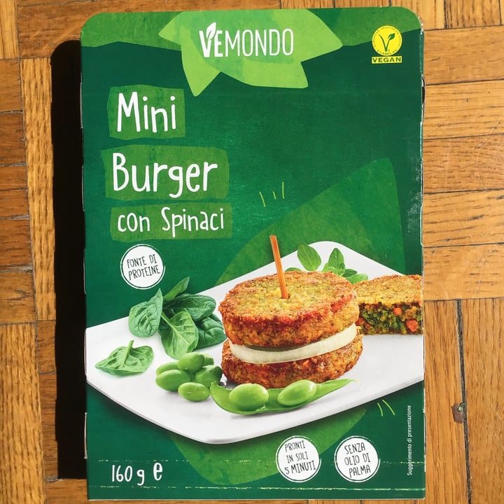 photo of Vemondo Mini burger con spinaci shared by @soloag on  11 Jul 2022 - review