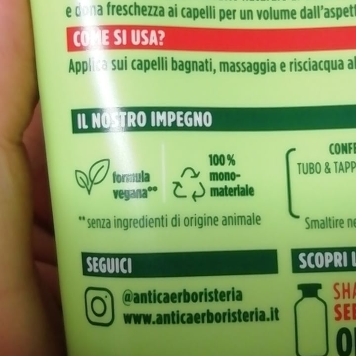 photo of Antica erboristeria balsamo freschezza e volume ortica shared by @lalindaveg on  08 Aug 2022 - review