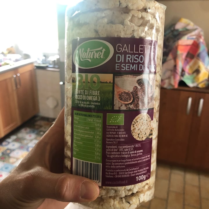 review photo of Naturet gallette di riso e semi di lino shared by @giulimaz on 28 May 2022 - review