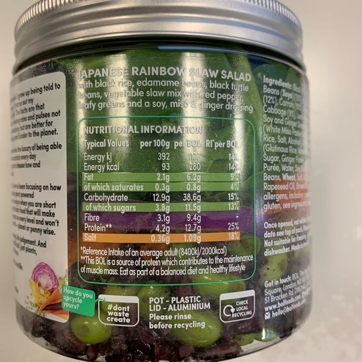 review photo of BOL Japanese Rainbow Salad shared by @tsollis on 02 Feb 2022 - review