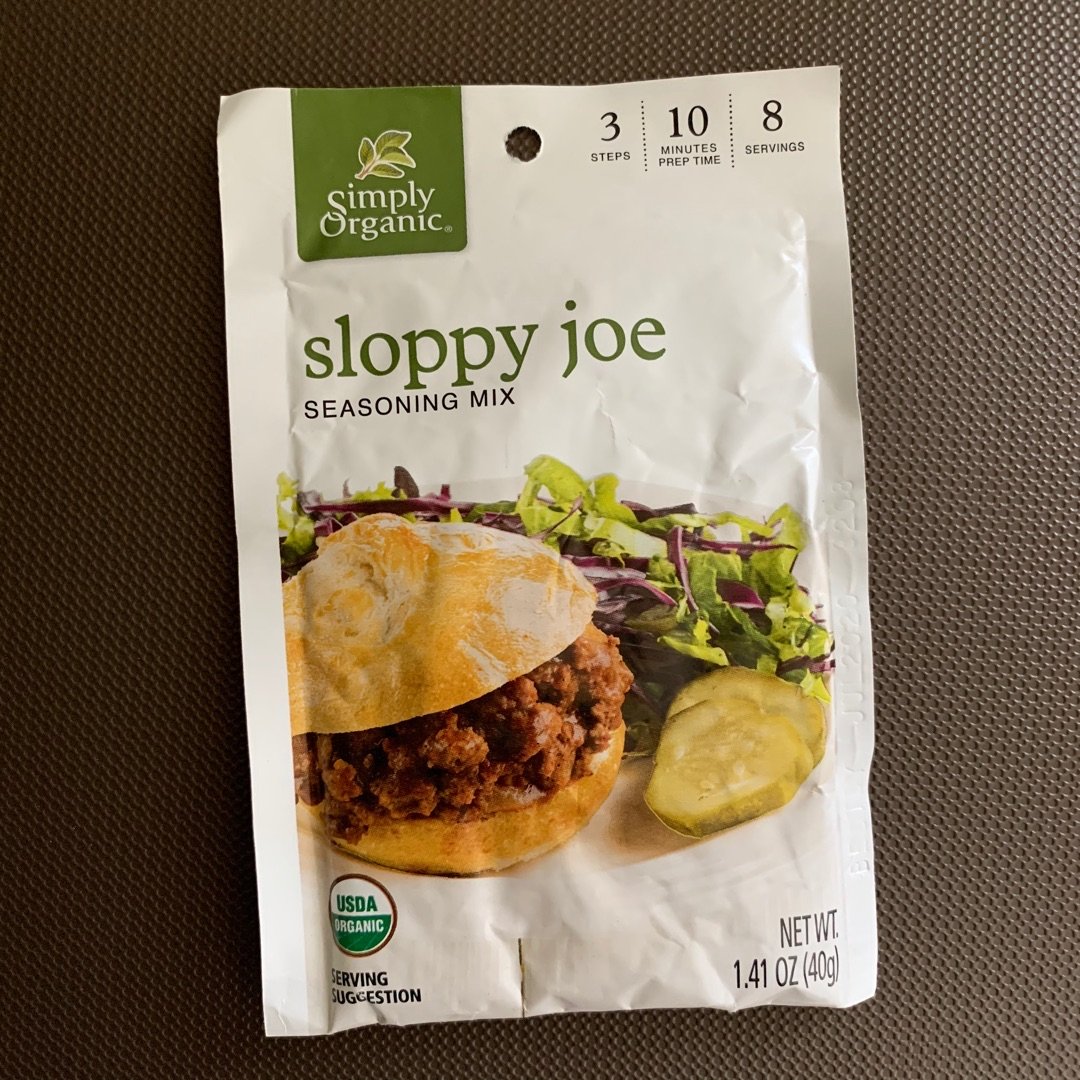 Simply Organic Sloppy Joe Seasoning Mix Reviews