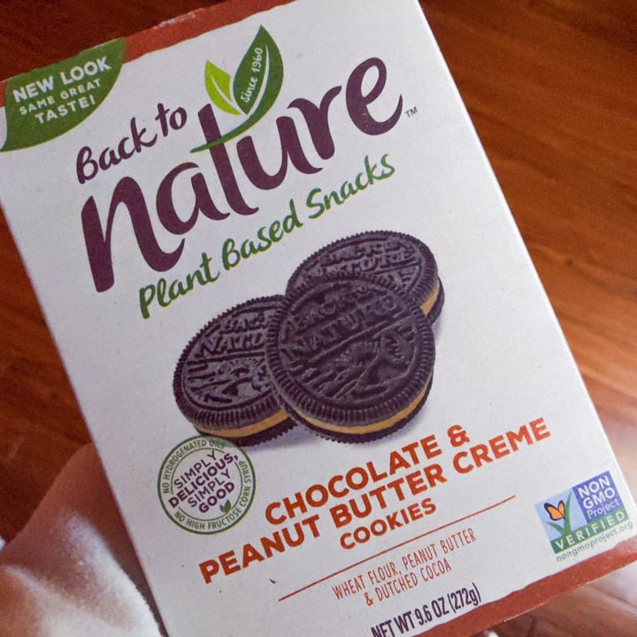 photo of Back to Nature Chocolate & Peanut Butter Creme Cookies shared by @lemonbeebrush on  28 Jan 2021 - review