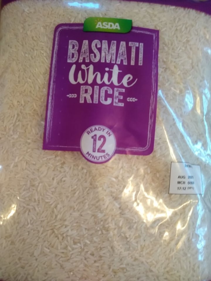 photo of ASDA Basmati white rice shared by @veganurse on  29 Mar 2020 - review