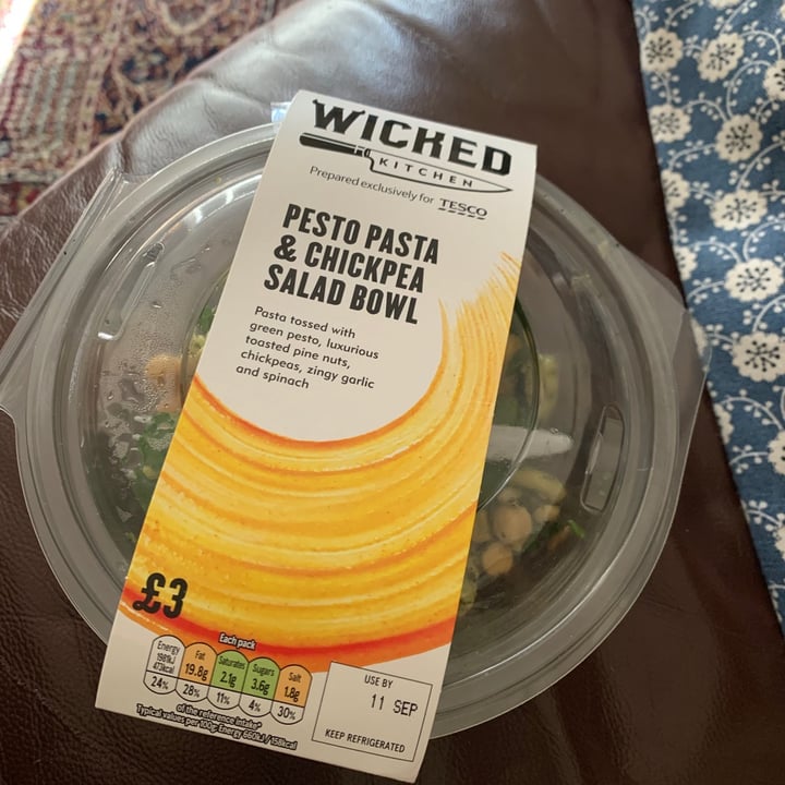 review photo of Wicked Pesto Pasta & Chickpea Salad Bowl shared by @grachel on 09 Sep 2020 - review