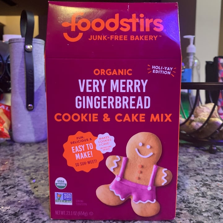 photo of foodstirs Organic Very Merry Gingerbread Cookie & Cake Mix shared by @knnyjrdn on  28 Jan 2021 - review
