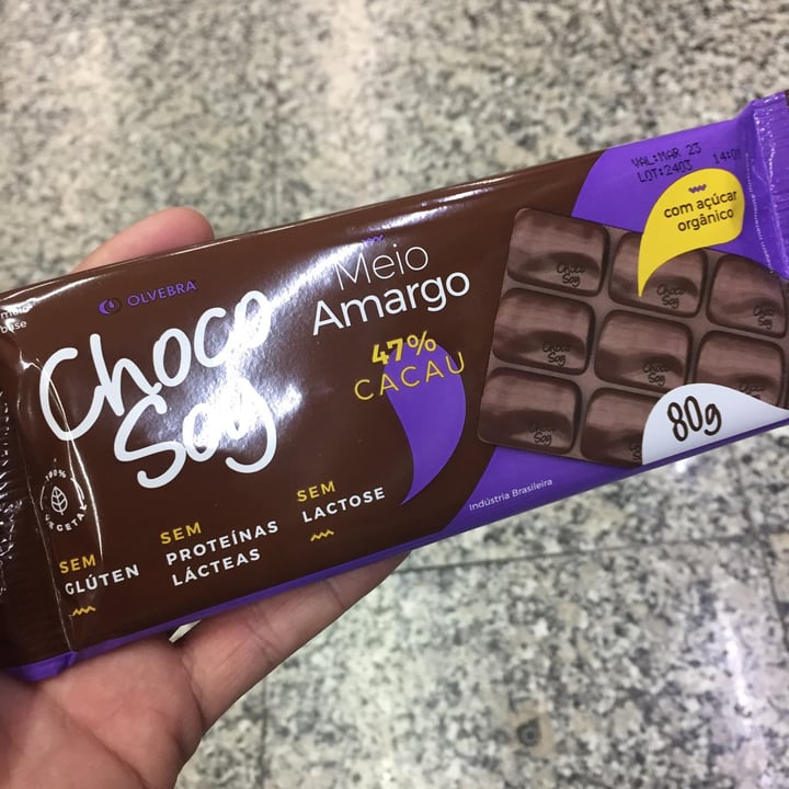 photo of Choco Soy Choco Soy Meio Amargo 47% Cacau shared by @dioleitis on  01 May 2022 - review