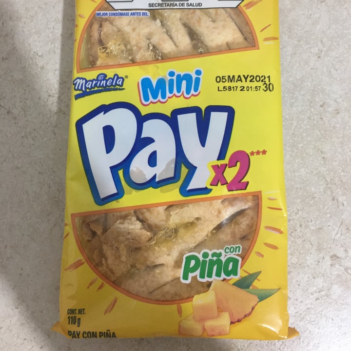 photo of Marinela Mini pay de piña shared by @lamiarestrada on  13 Apr 2021 - review