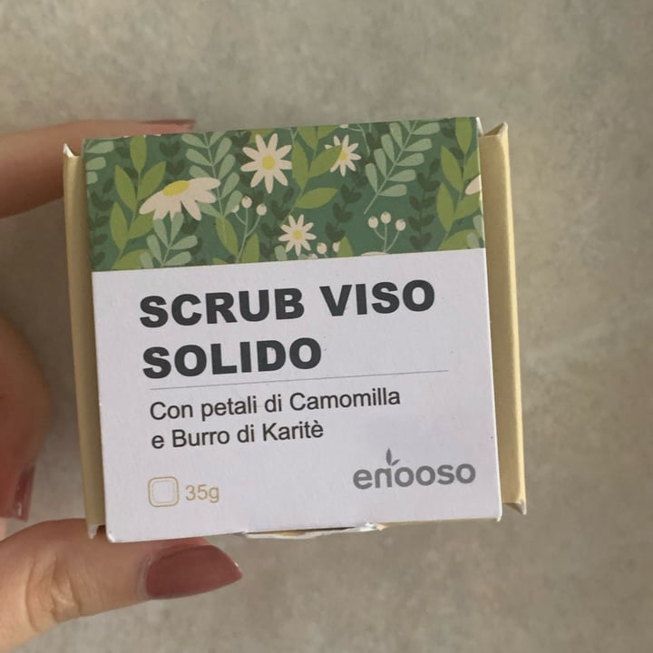 review photo of Enooso Scrub Viso Solido con petali di Camomilla e Burro di Karité shared by @simplyniky on 22 Aug 2022 - review