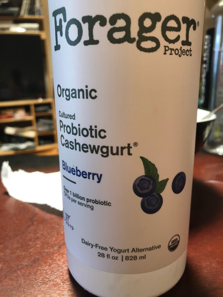 photo of Forager Project Organic Dairy-free Probiotic Cashewmilk Yogurt Blueberry shared by @moustachedvegan on  12 Jul 2019 - review