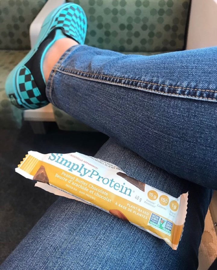 photo of Simply Protein Peanut Butter Chocolate Protein Bar shared by @seitanjunkie on  06 Aug 2019 - review