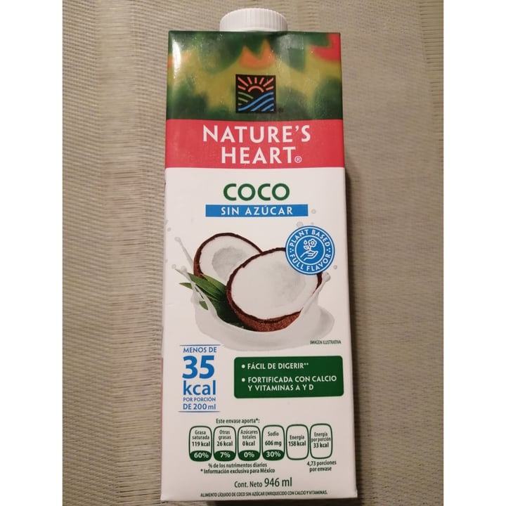 photo of Nature's Heart leche de coco sin azúcar shared by @irenic on  26 Sep 2020 - review
