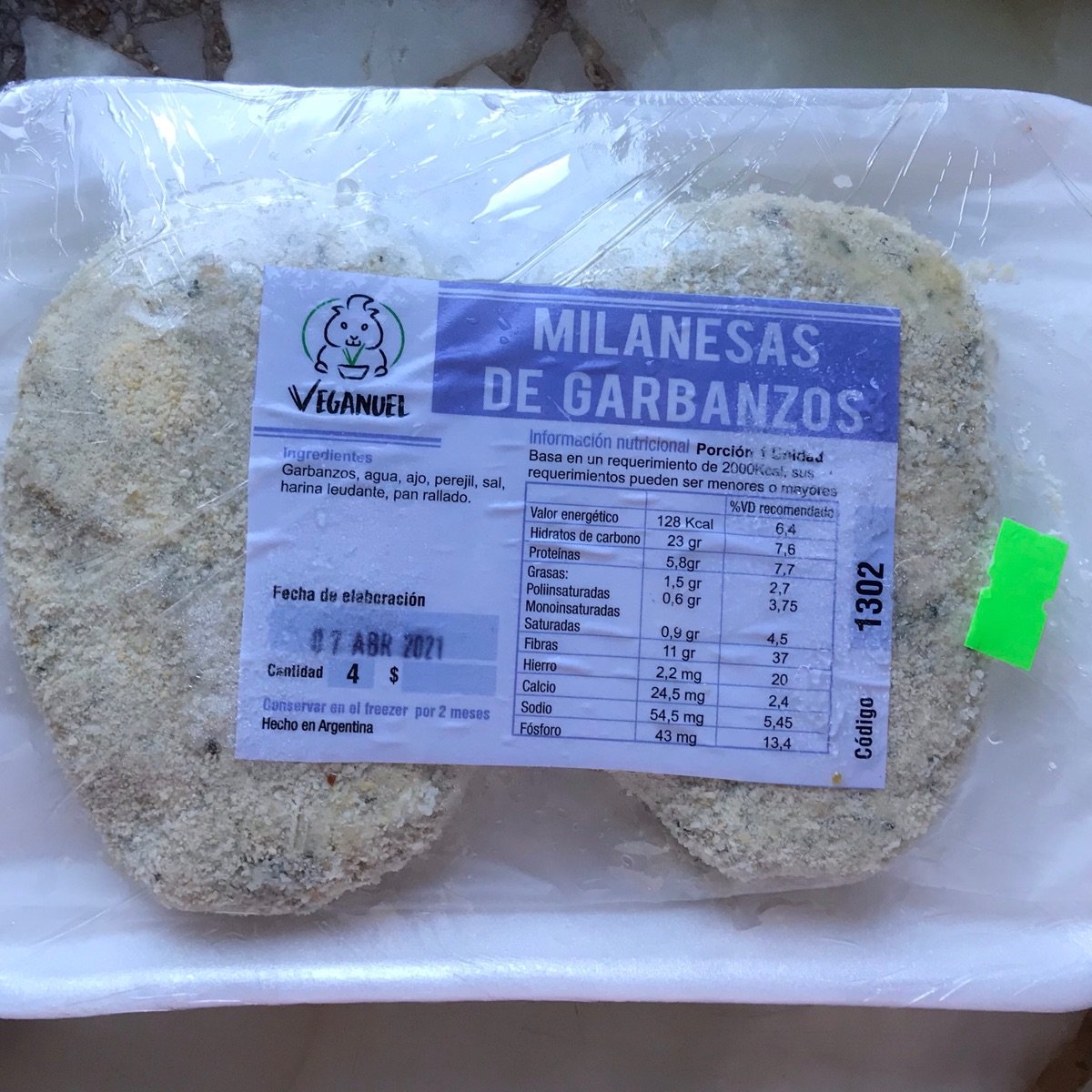 Veganuel Milanesa De Garbanzo Reviews abillion