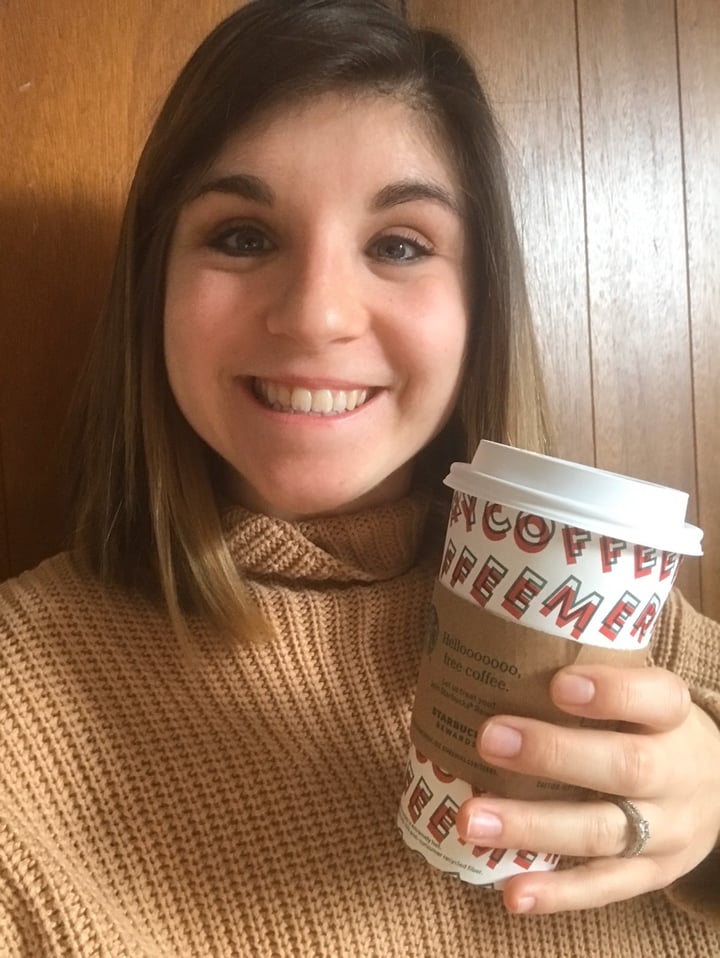 photo of Starbucks Chestnut praline Latte shared by @brielleruppert on  27 Dec 2019 - review