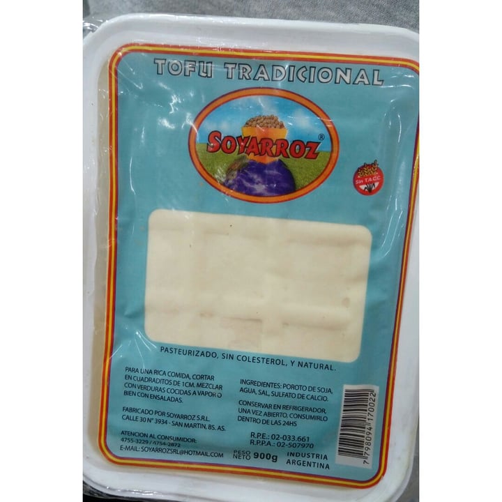 photo of Soyarroz Tofu Tradicional shared by @agussubires on  31 Jul 2019 - review
