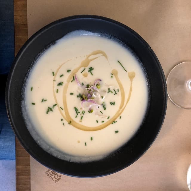 Photo du plat “Crema De Coliflor Y Anacardos”